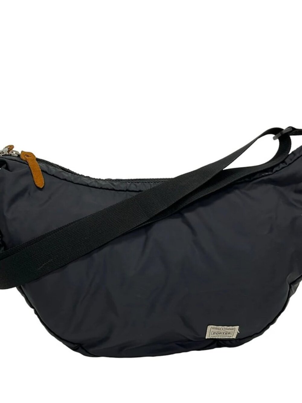 Porter /Yoshida Black Nylon Shoulder Bag